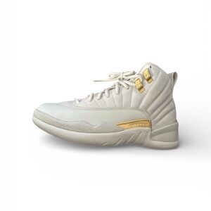 White and Gold Jordan 12 “wmns”
